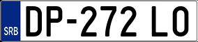 Trailer License Plate